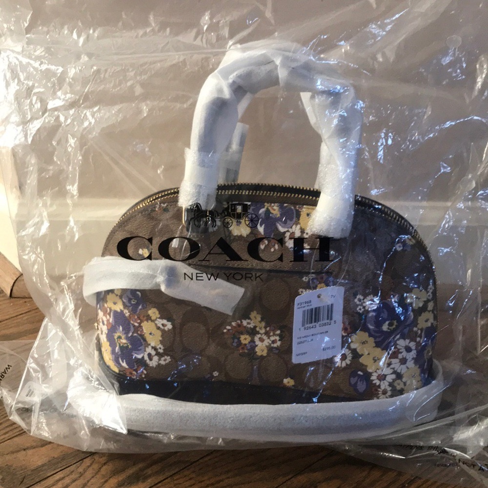 NWT Coach Floral mini Sierra bag